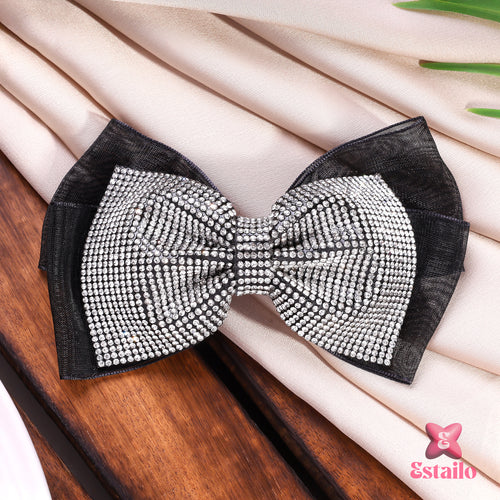 Gothic Glam Bow Clip