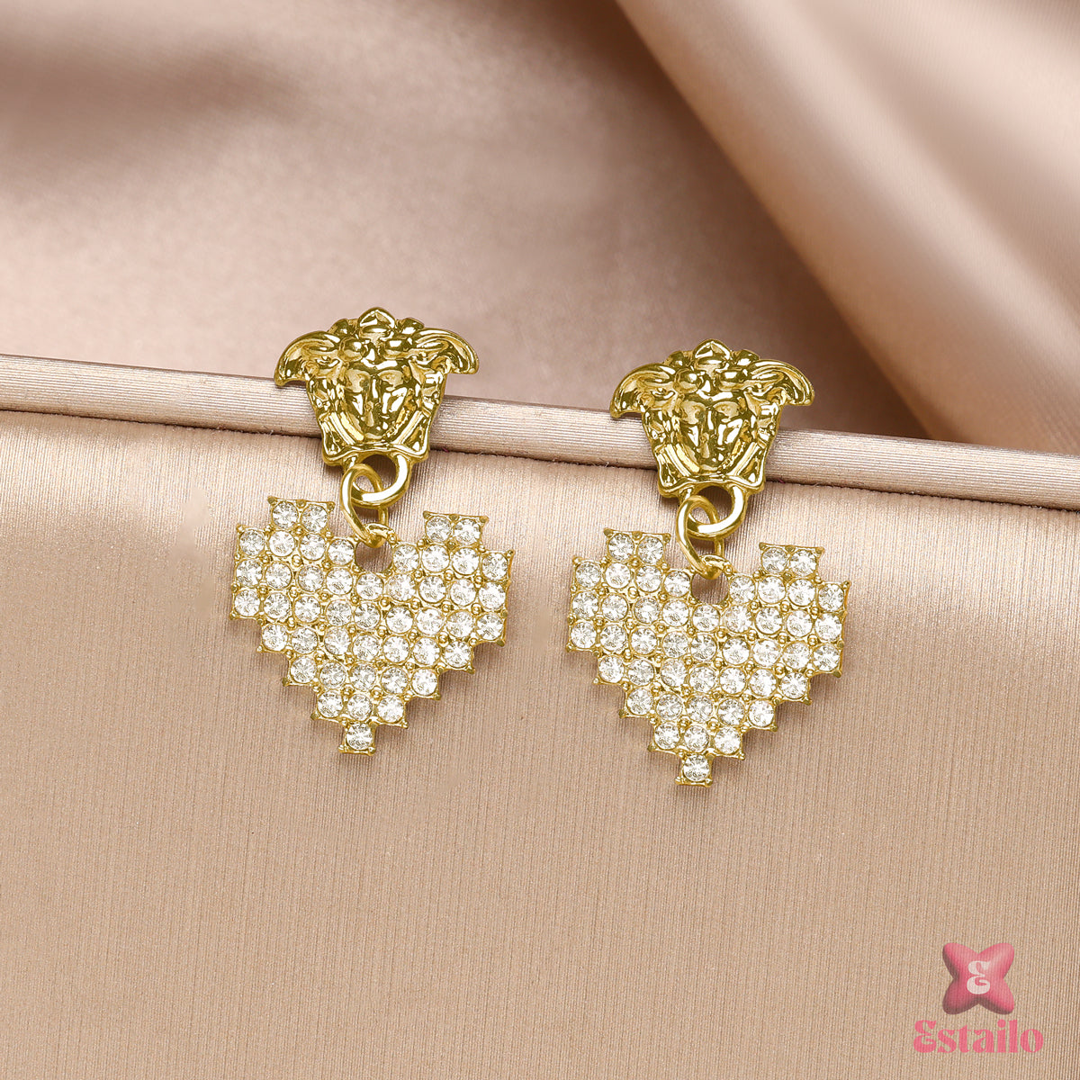 Medusa Heart Drops Earrings