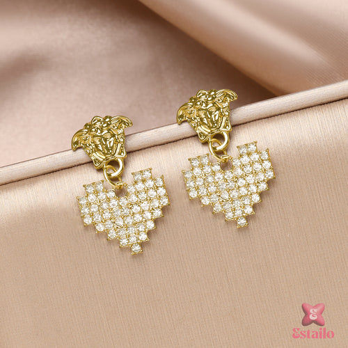 Medusa Heart Drops Earrings