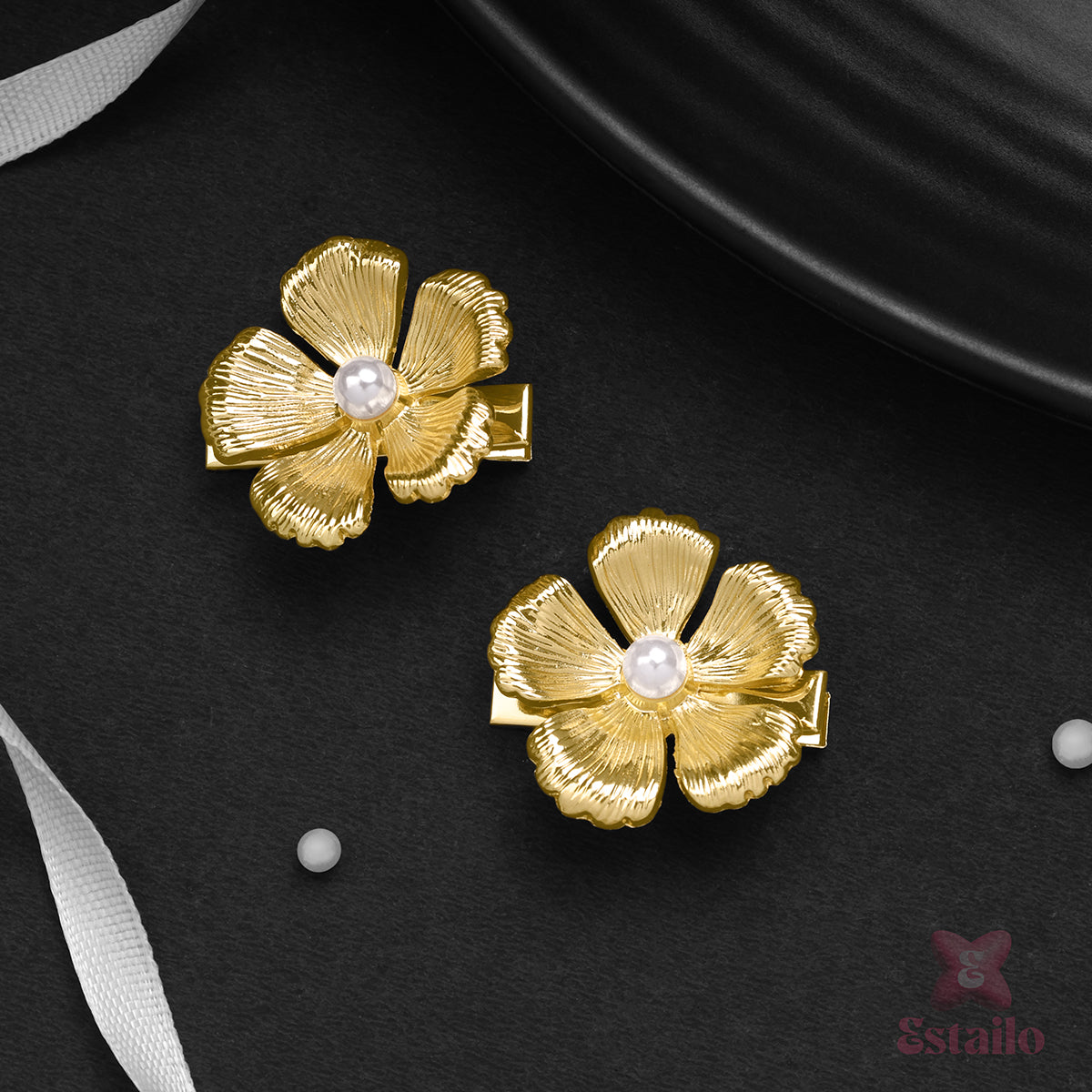 Elegant Peony Flower Clips (Pack of 2)