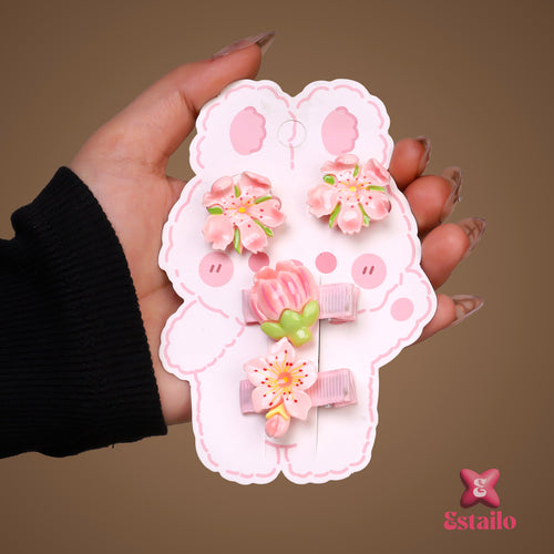 Cherry Blossom Clips