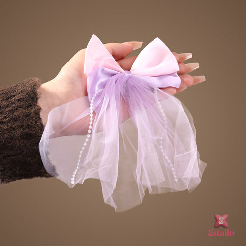 Blush Lavender Bow Clip