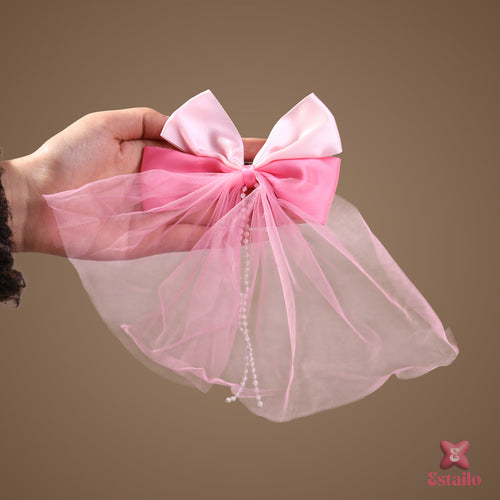 Blush Pink Dream Bow Clip