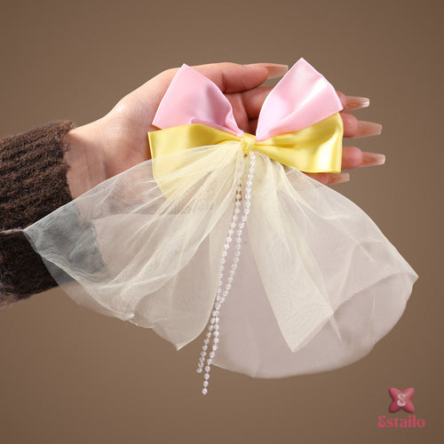 Sunshine Blush Hair Bow Clip