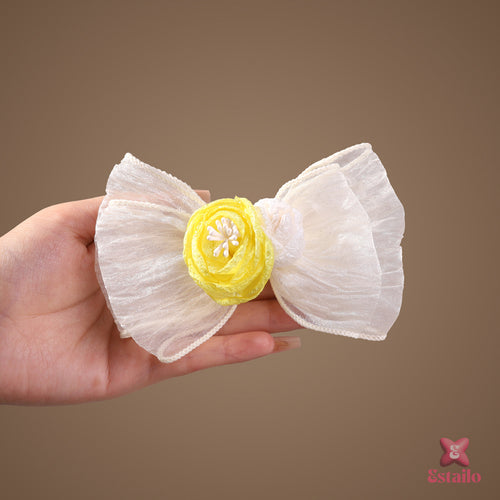 Yellow Rose Clip