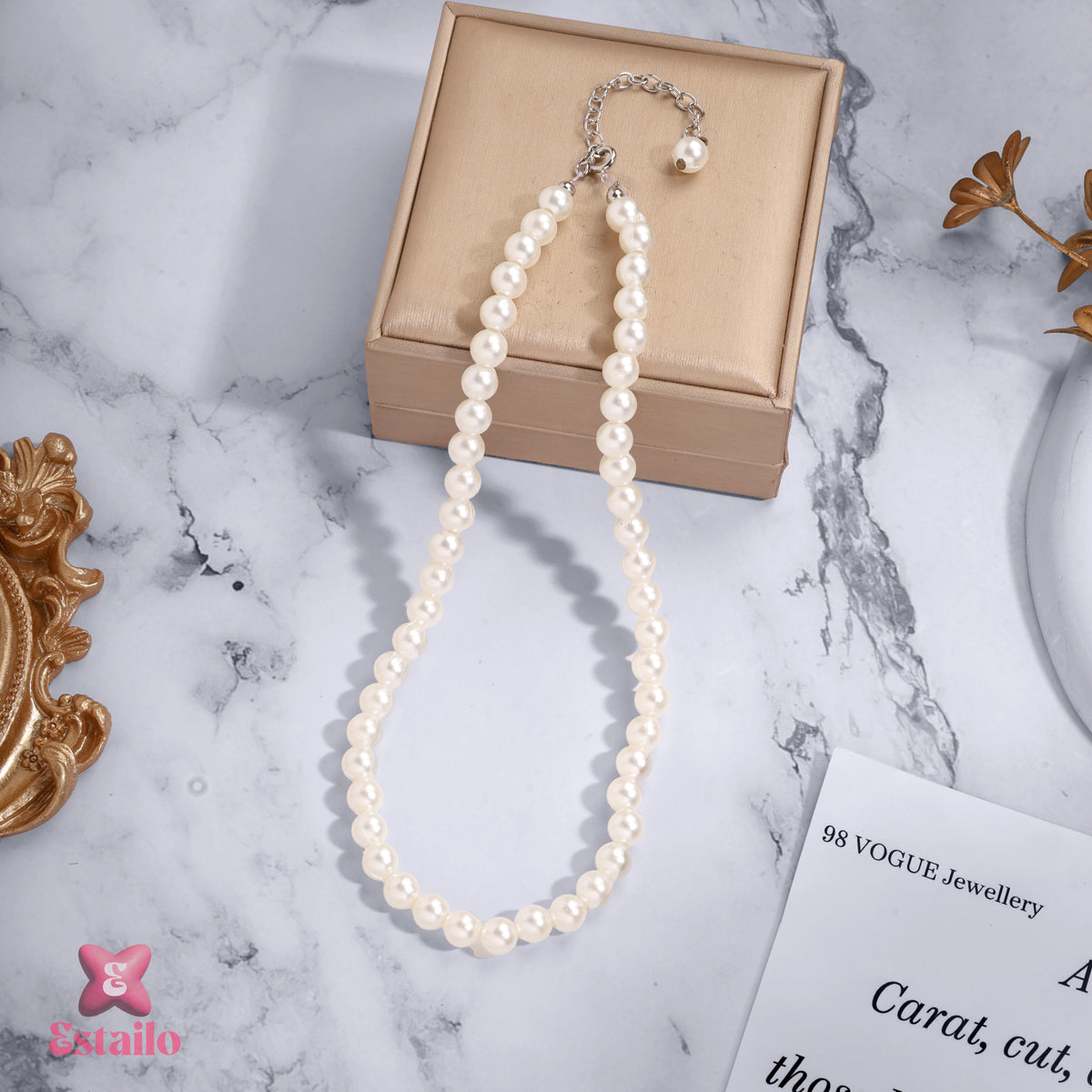 Lustrous Strand Pearl Necklace