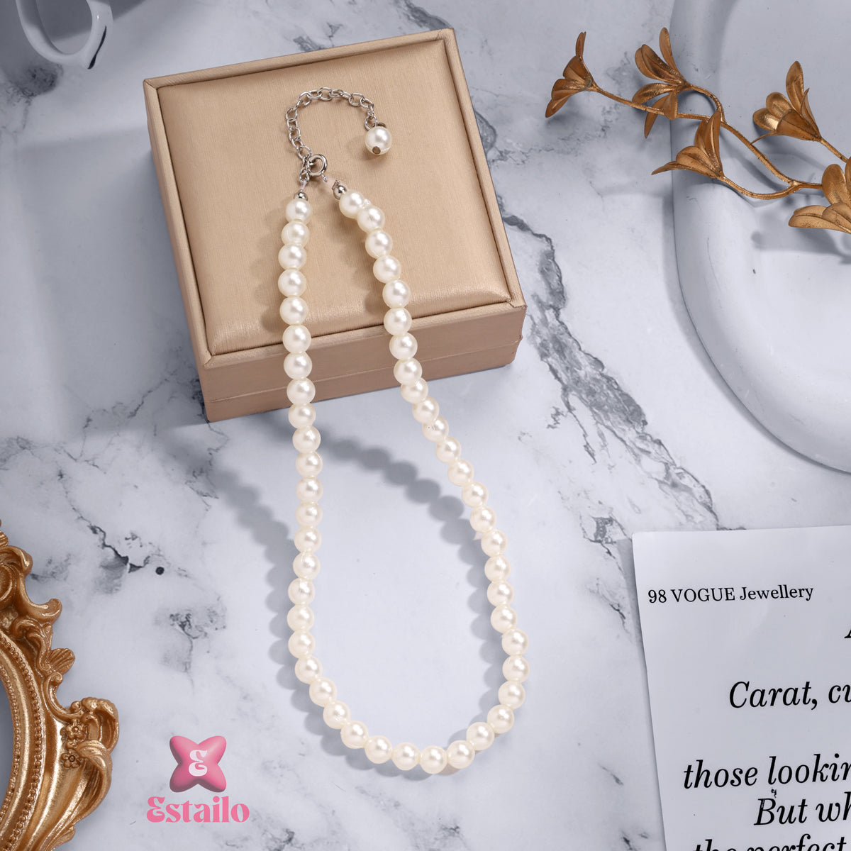 Lustrous Strand Pearl Necklace