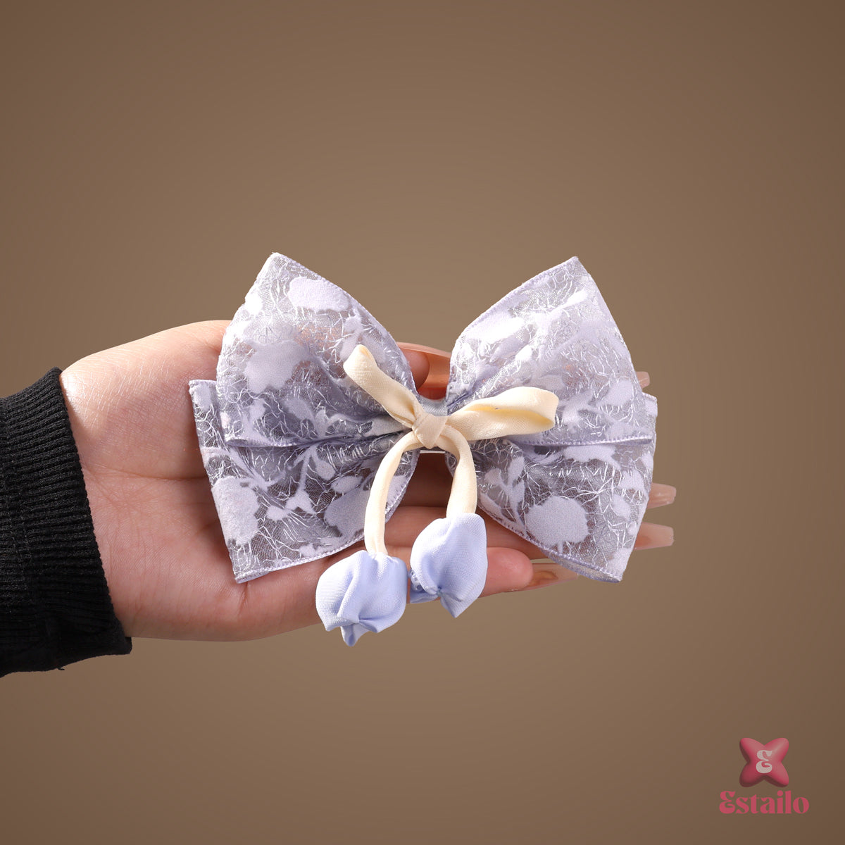 Lavender Floral Hair Clip
