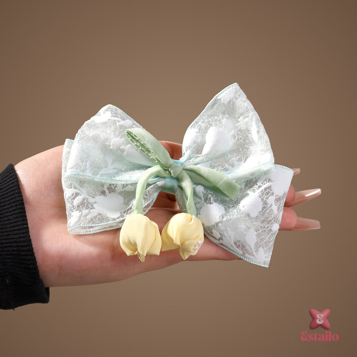 Mint Lace Clips