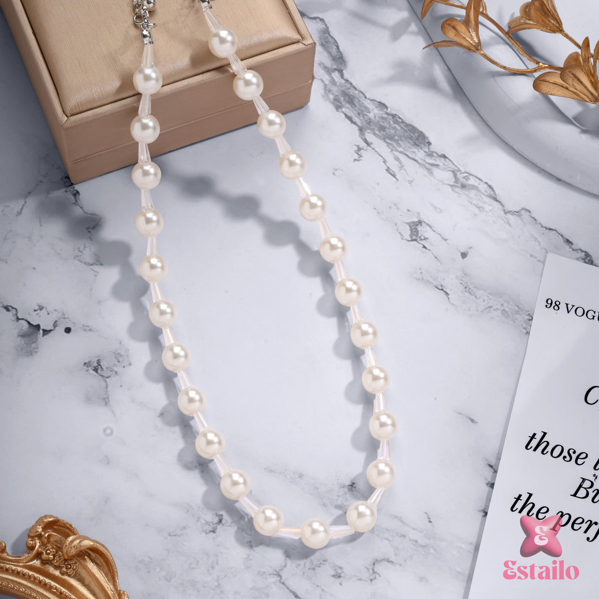 Graceful Pearl Adornment Necklace