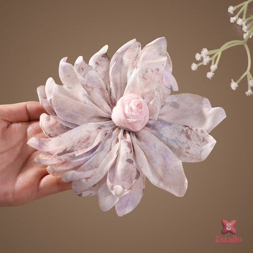 Pastel Whimsy Flower Hair Clip