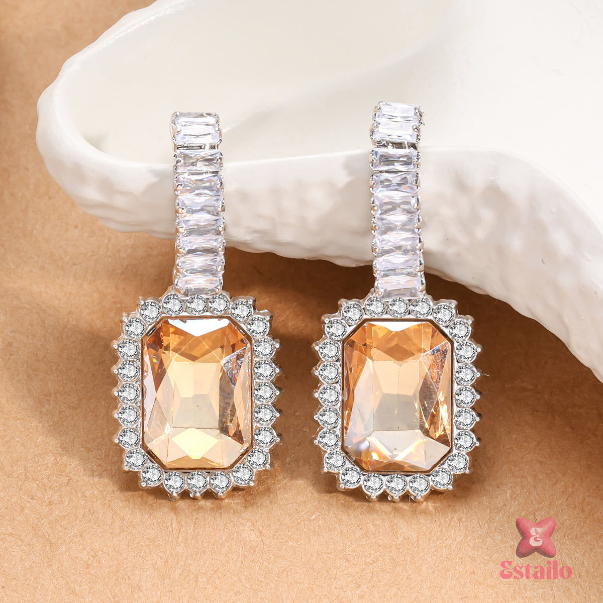 Sunstone Princess Drops Earrings