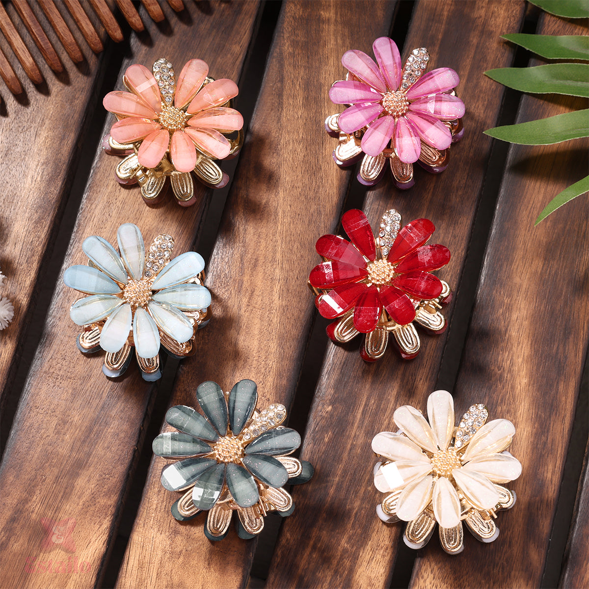 Daisy flower Hair Claw (pack of 1)