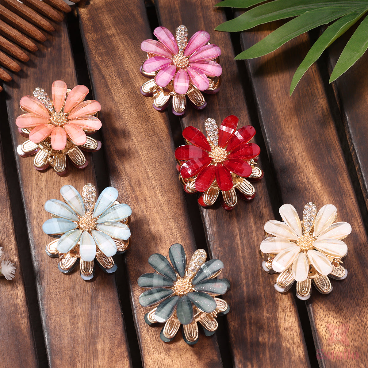Daisy flower Hair Claw (pack of 1)