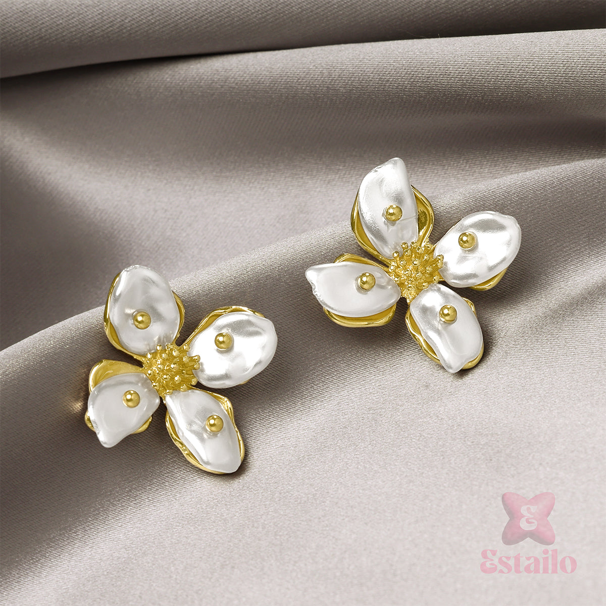 Ivory Bloom Studs Earring