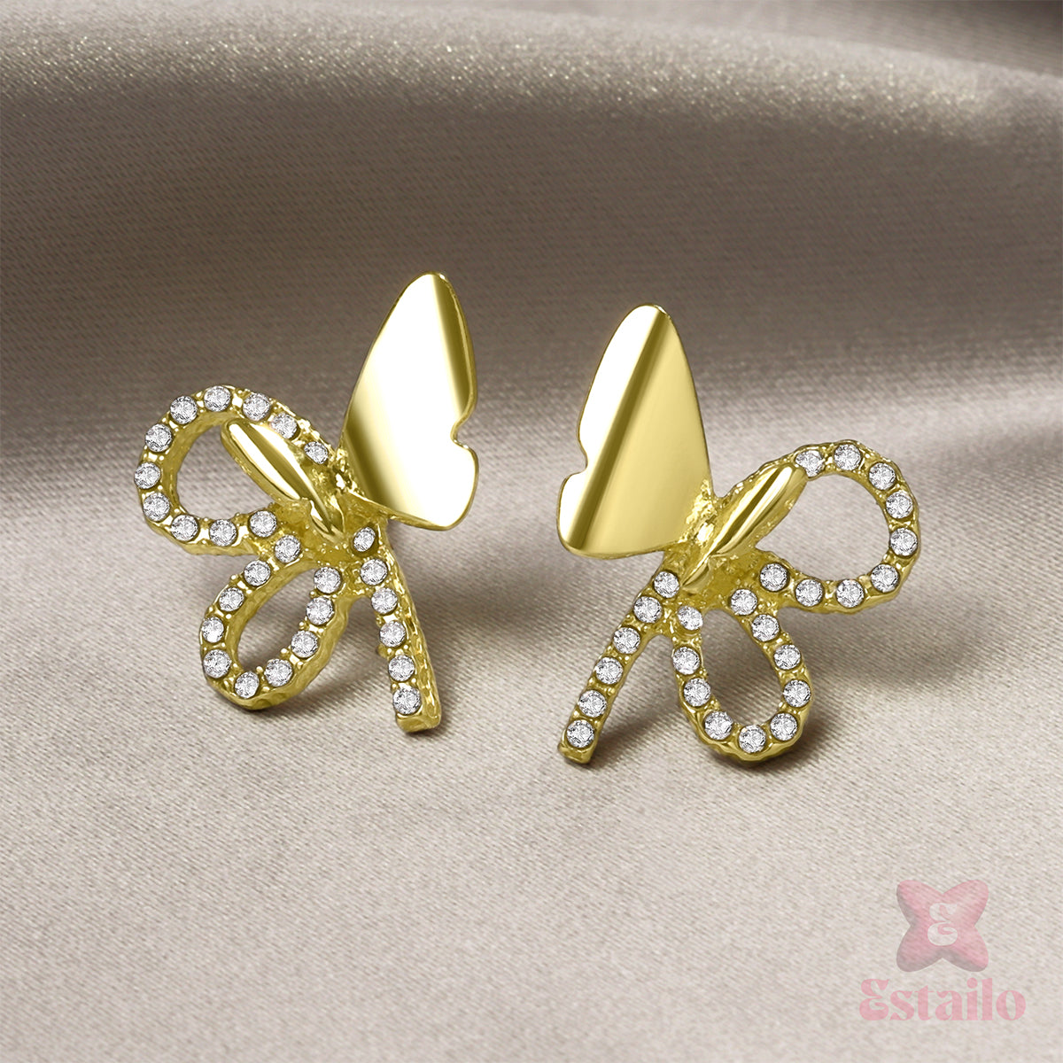 Gilded Flutter Studs Earring