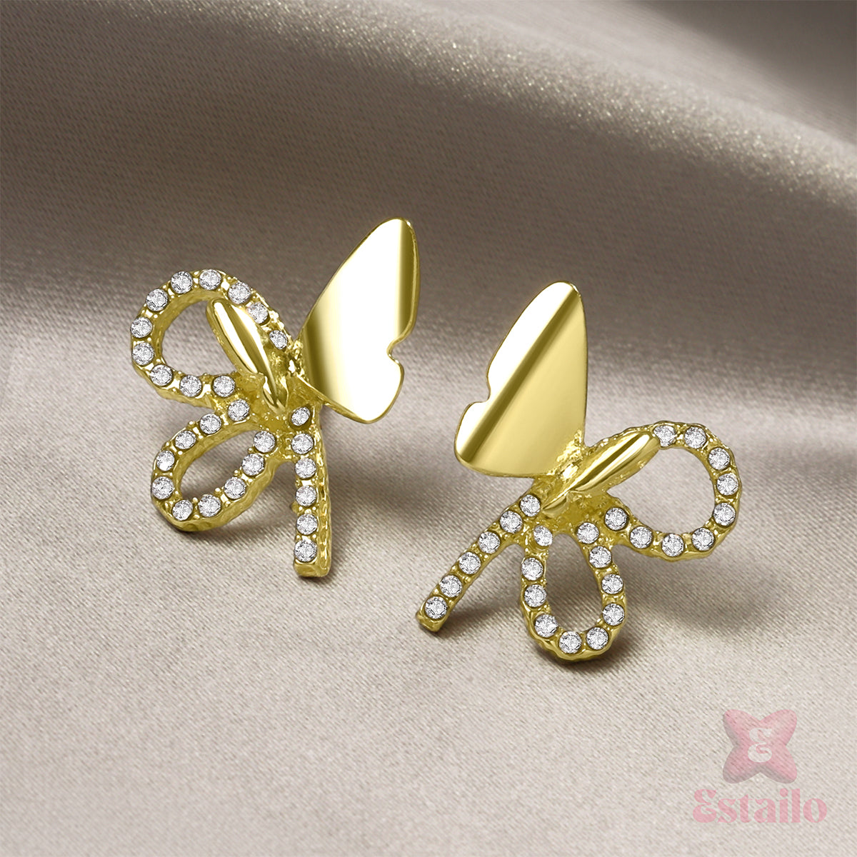 Gilded Flutter Studs Earring