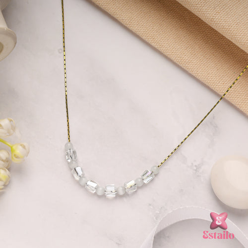 Glimmer Bead Chain Necklace