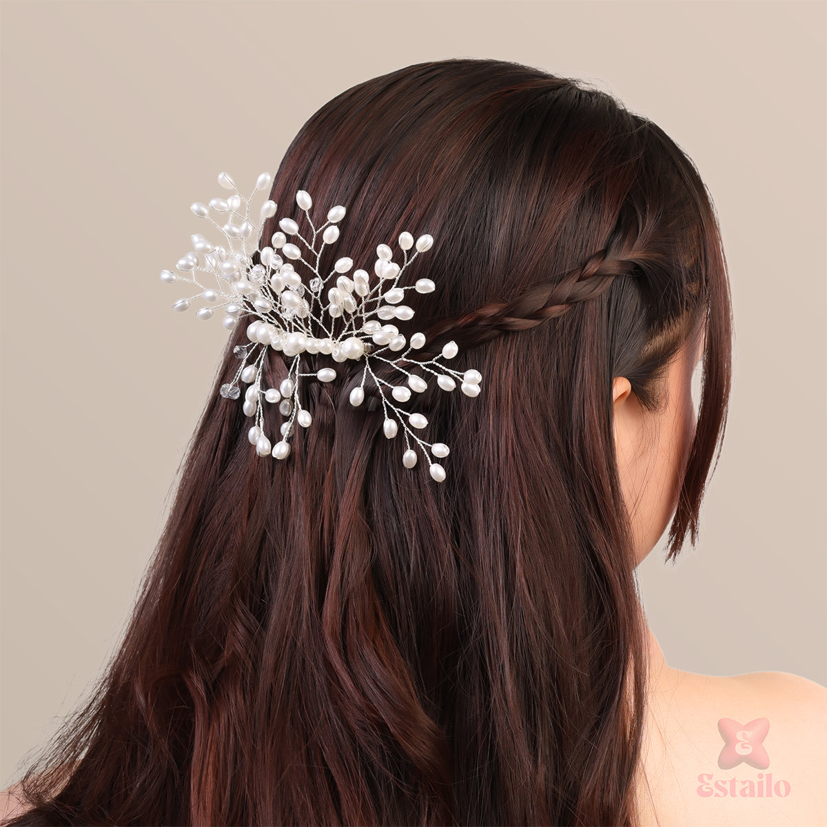 Snowdrop Pearl Hair Comb