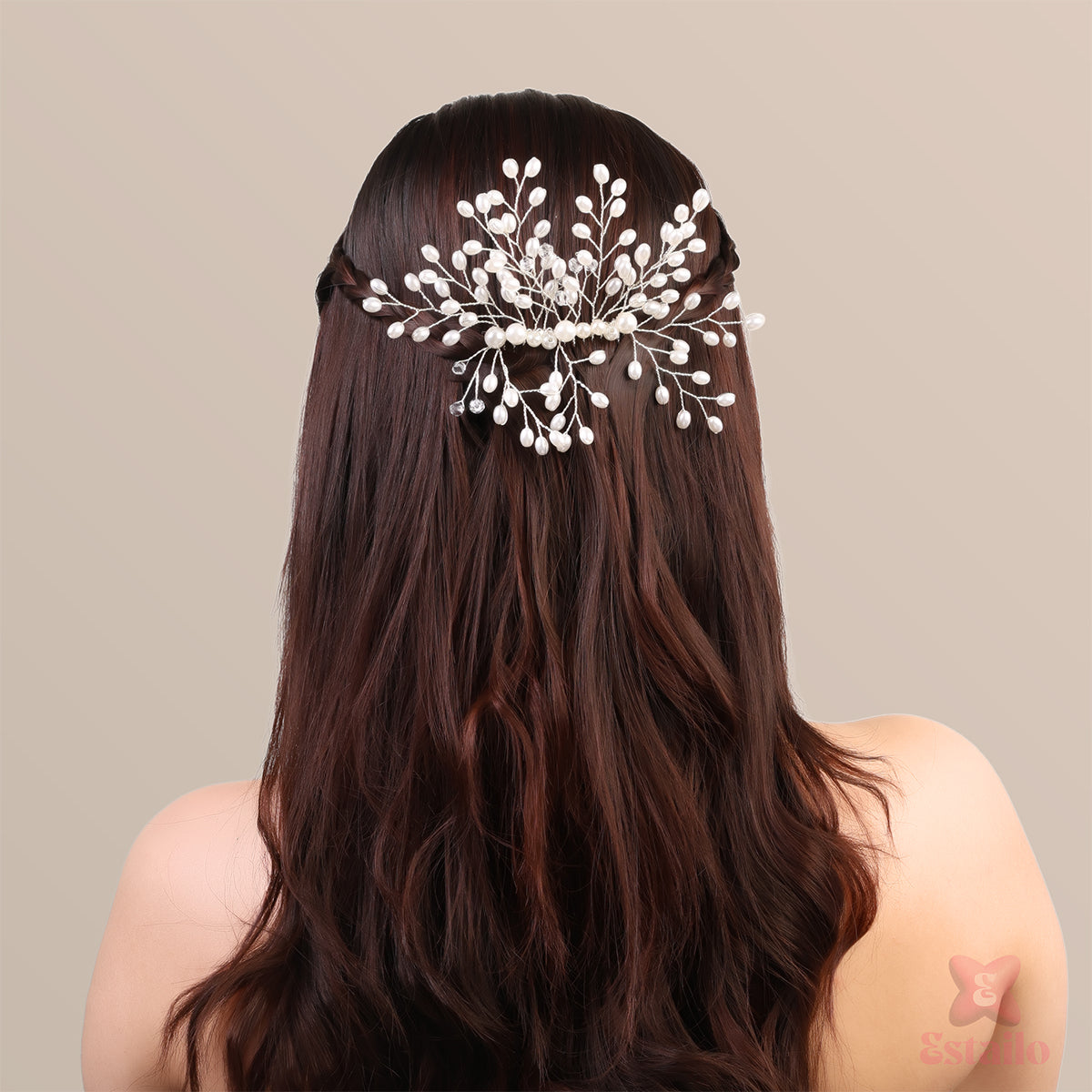 Snowdrop Pearl Hair Comb