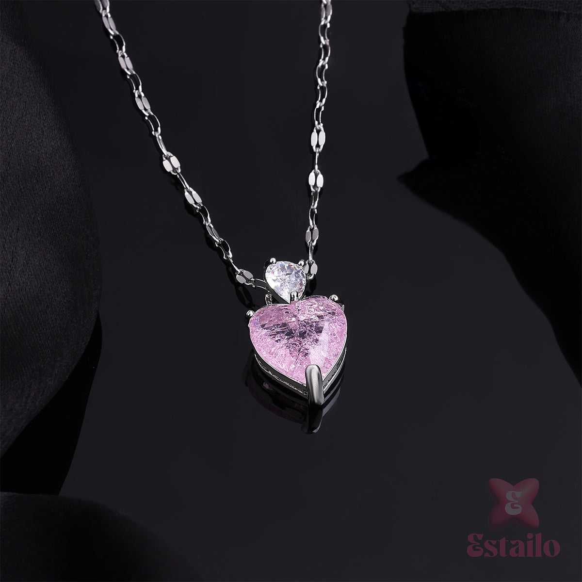 Pink Heart Necklace
