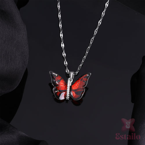 Scarlet Wings Necklace