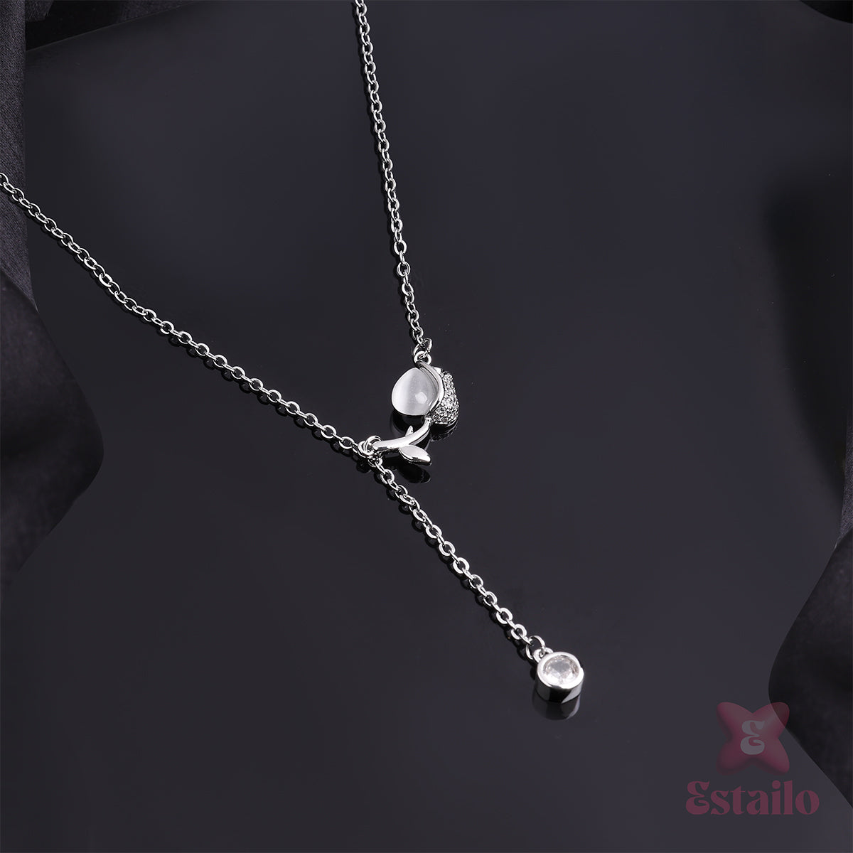 Tulip Lariat Necklace