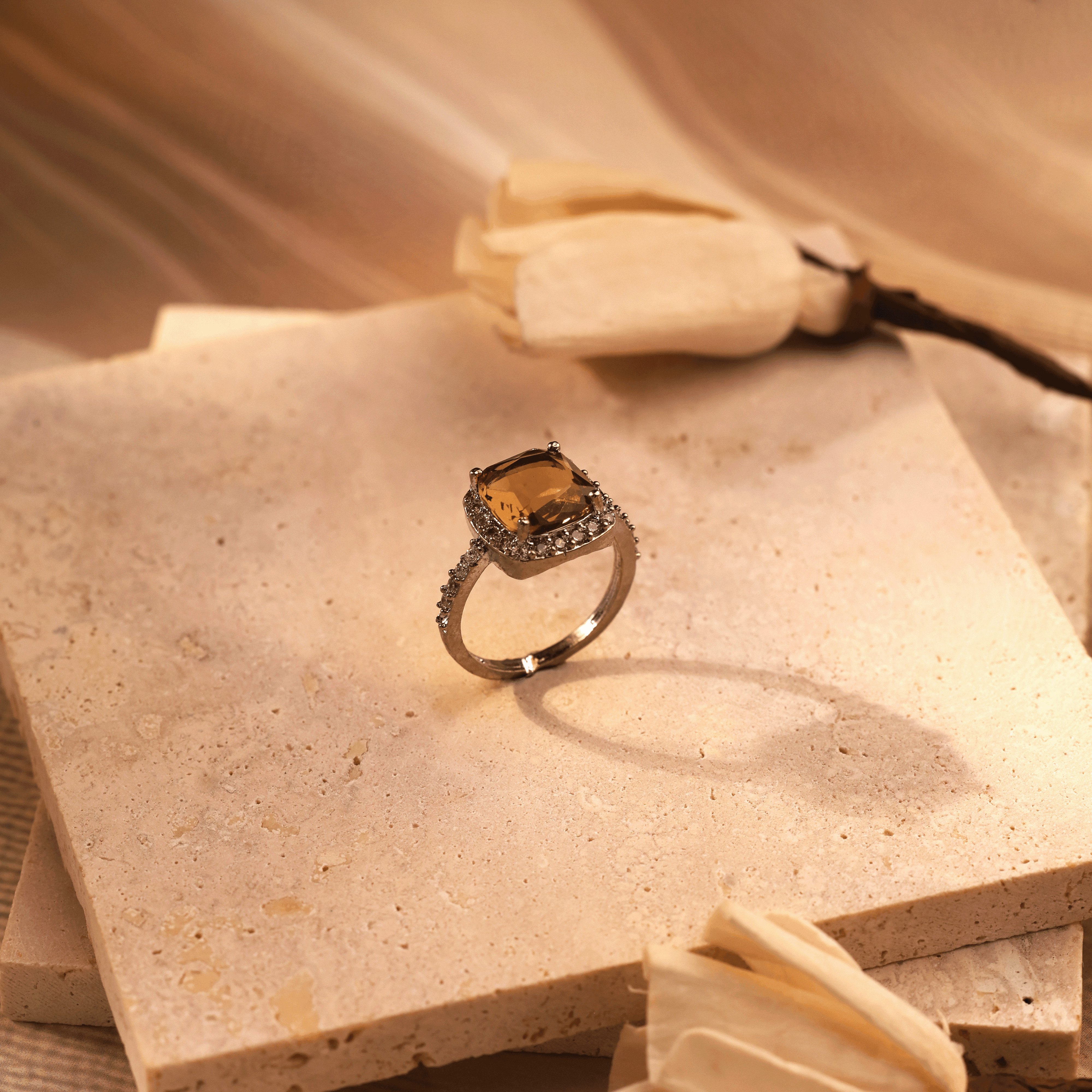 Star Glow Stone Ring