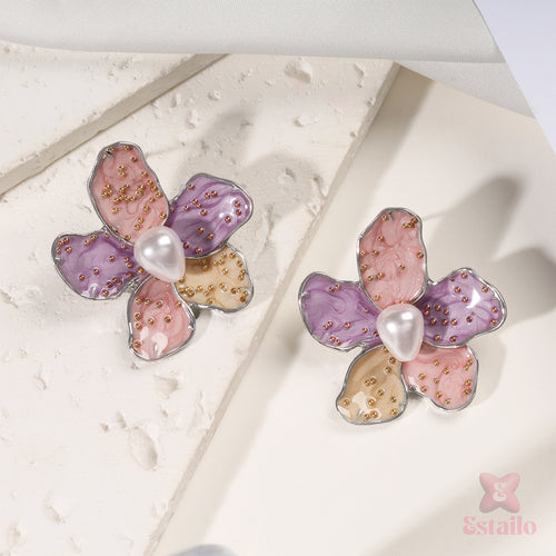 Enamel Meadowflower Earrings