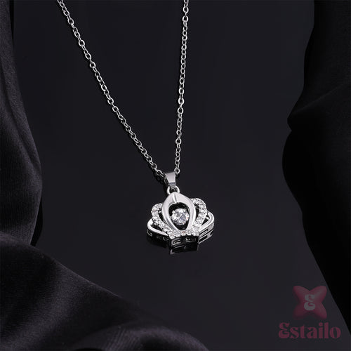 Sterling Silver Crown Necklace