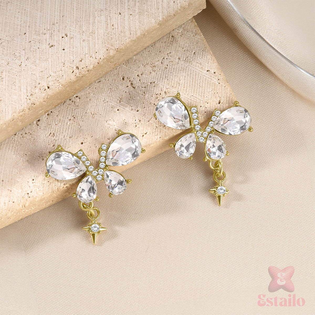 Starlight Butterfly Drops Earring