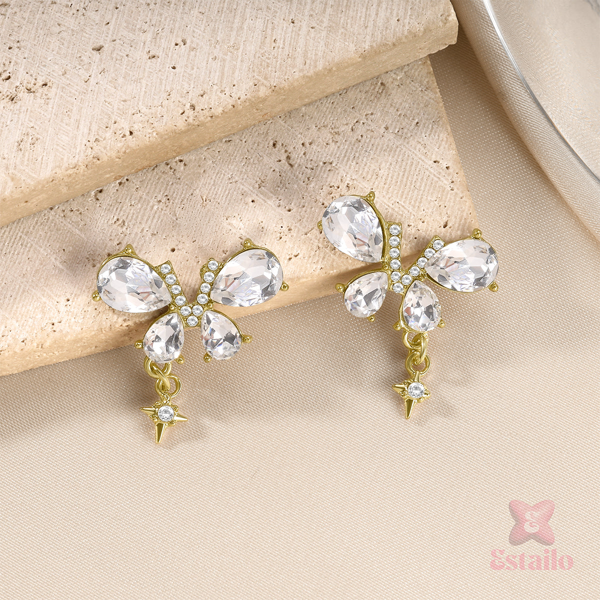 Starlight Butterfly Drops Earring