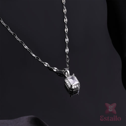 Princess Cut Elegance Necklace