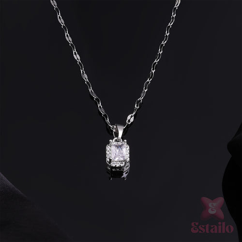 Princess Cut Elegance Necklace