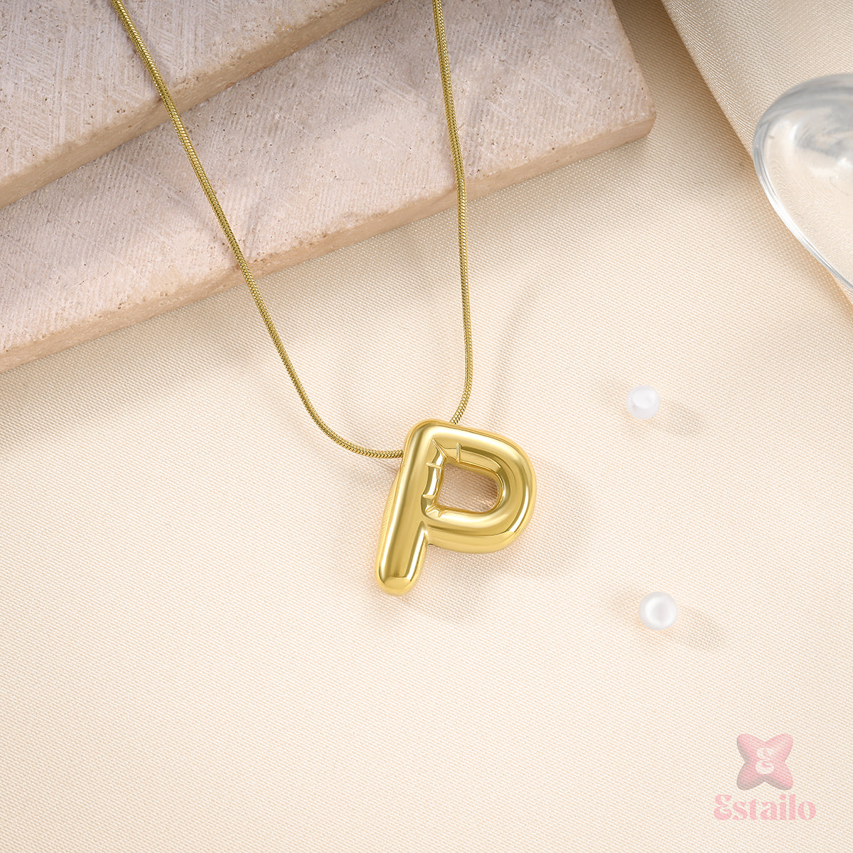P' love Letter Necklace