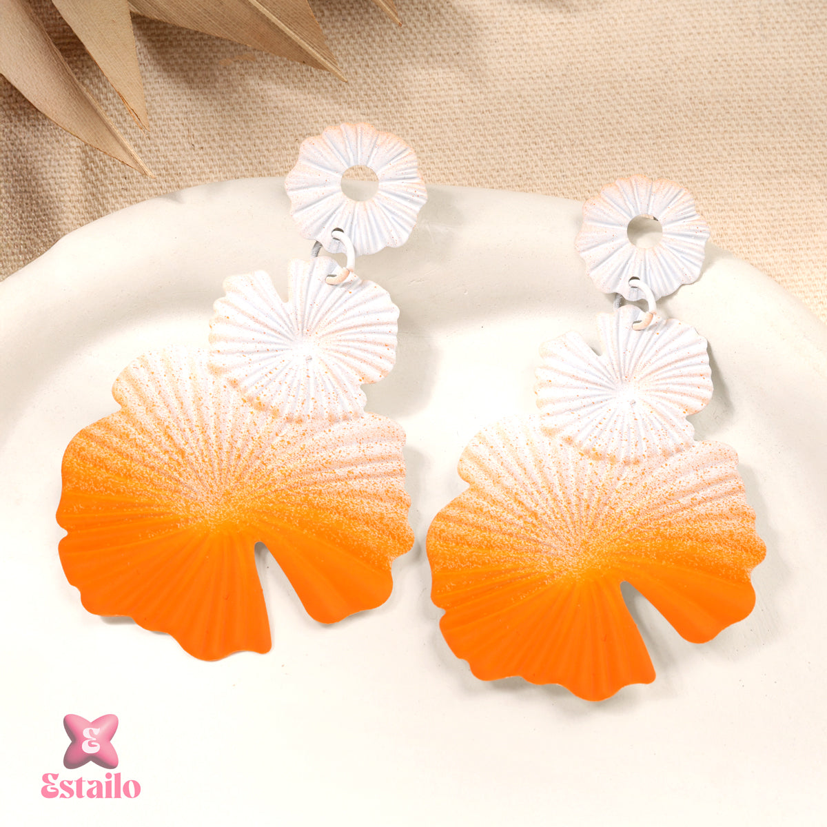 Dusky Shell Flickers Earrings