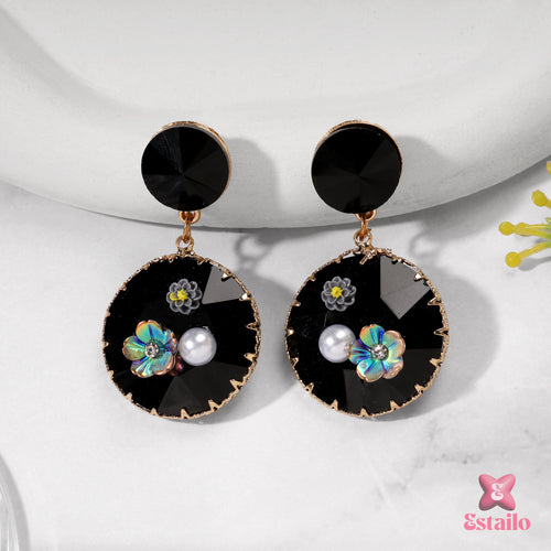 Raven Blush Pearl Earrings