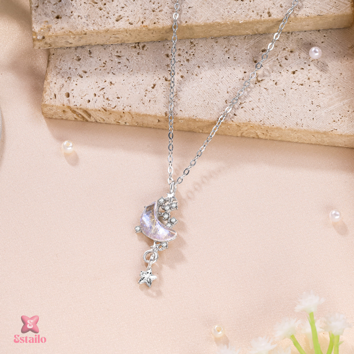 Moonlit Cascade Necklace