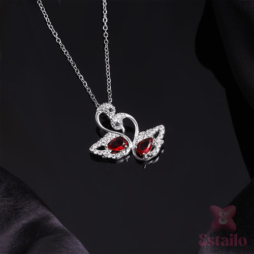 Swans Heart Necklace