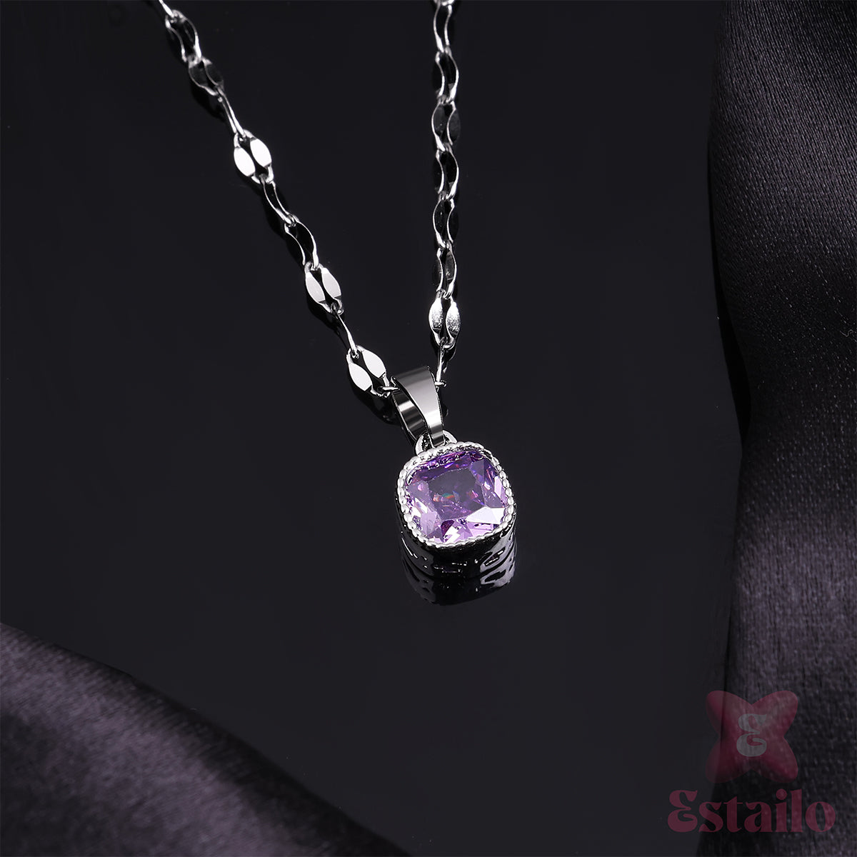 Royal Violet Charm Necklace