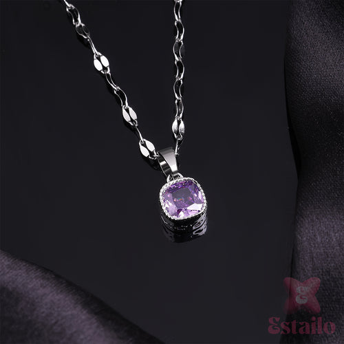 Royal Violet Charm Necklace