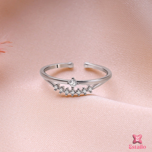 Crystal Crisscross Ring