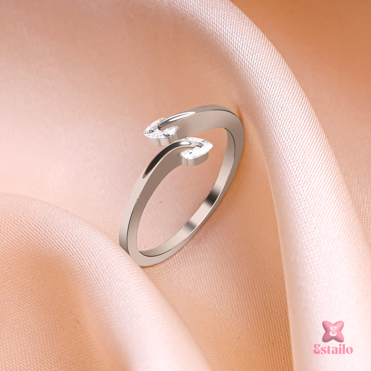 Sterling Silver Zircon Ring