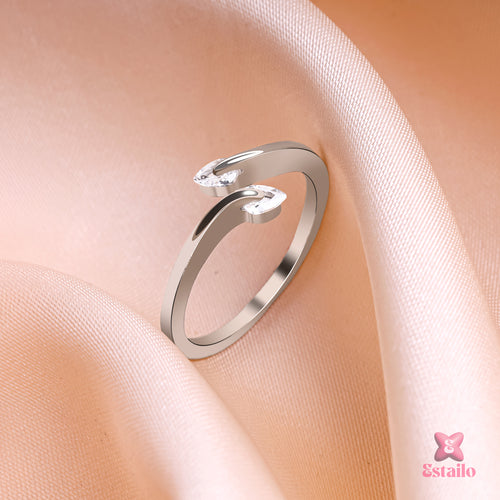 Sterling Silver Zircon Ring