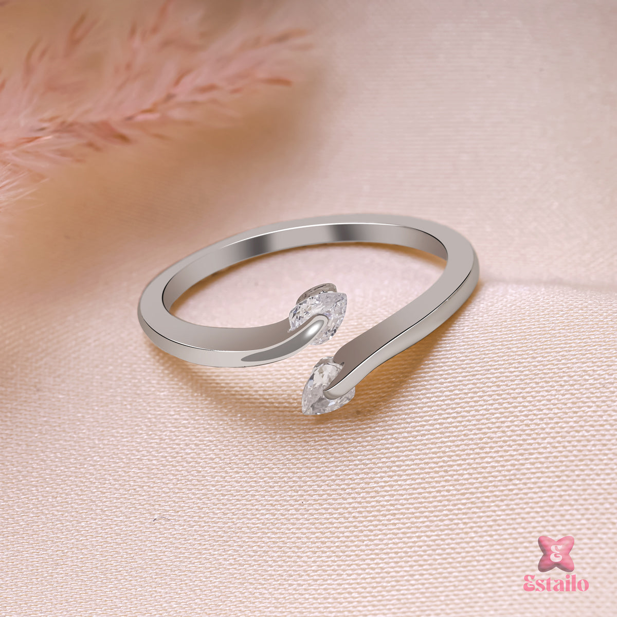 Sterling Silver Zircon Ring