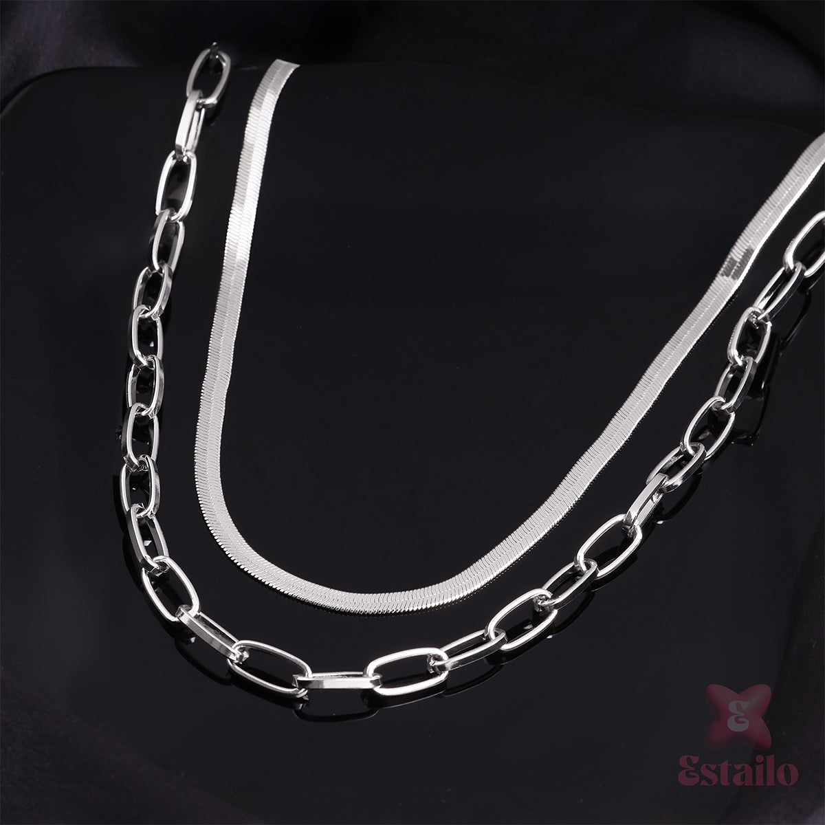 Luna Link Layer Necklace