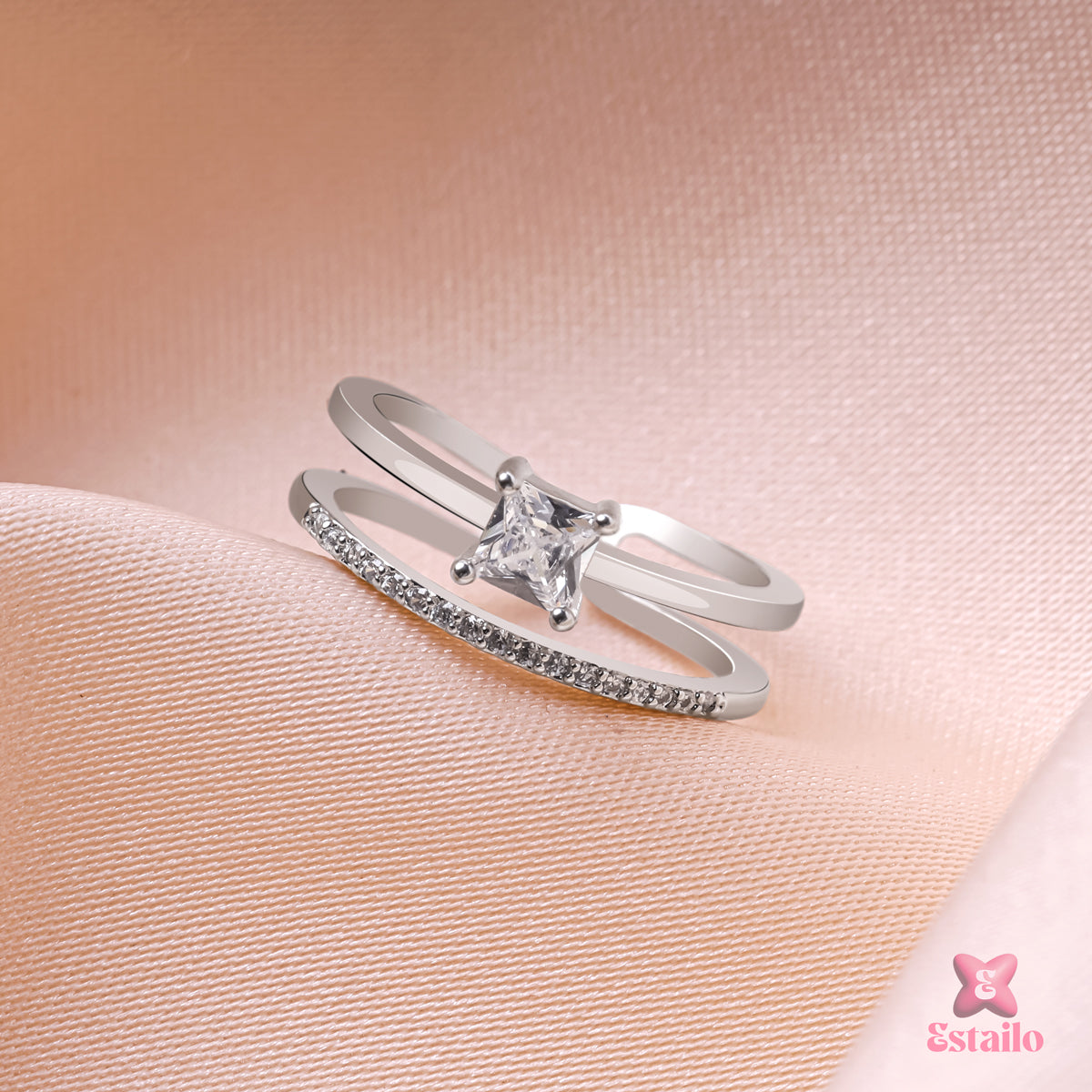 Eternal Knot Stone Ring