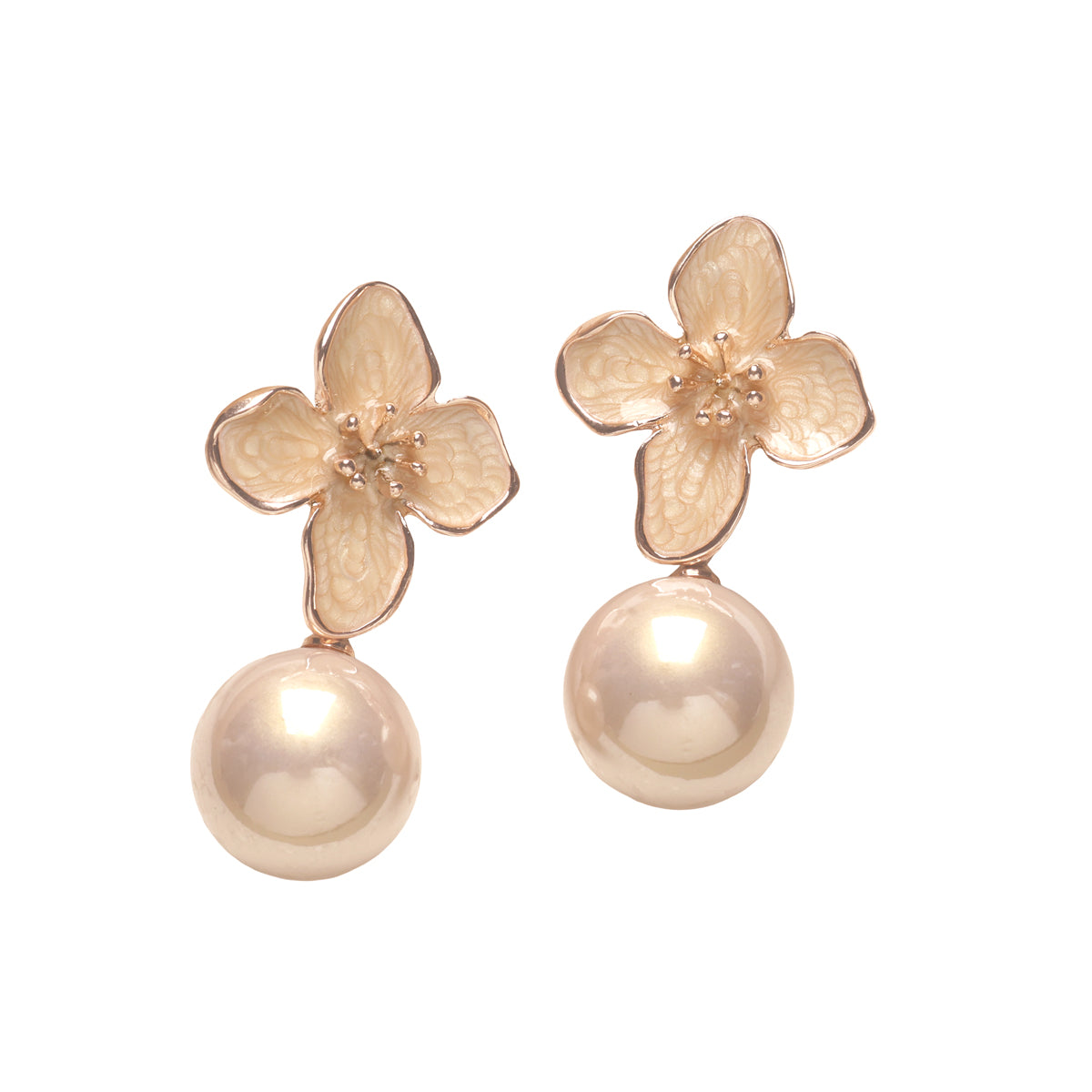 Flora Pearl Dangles Earrings