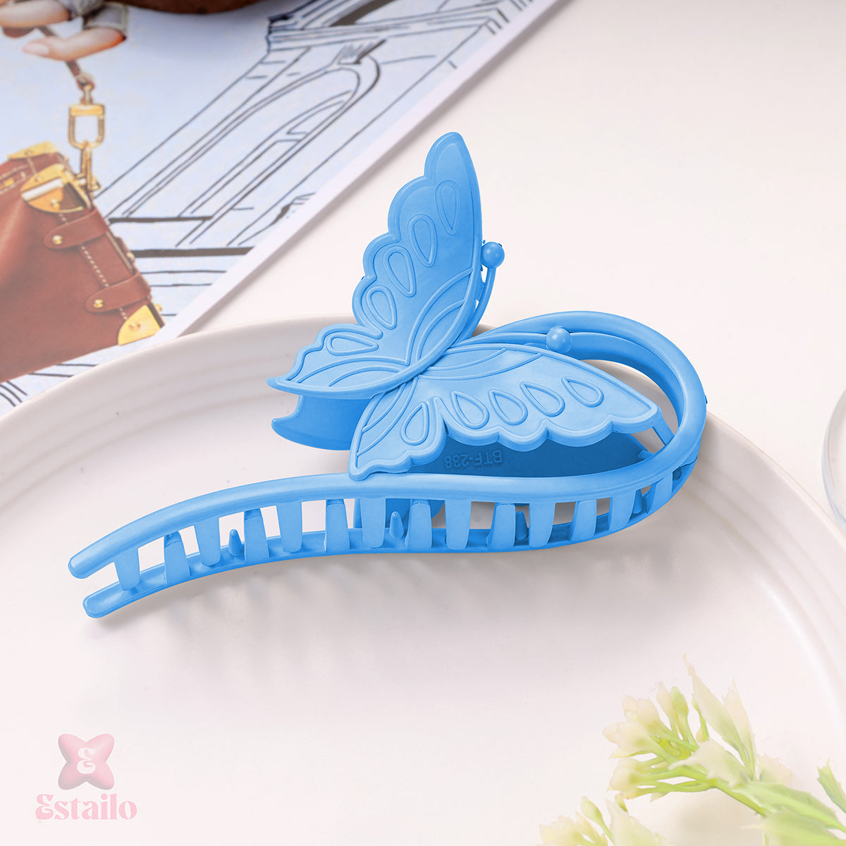 Matte Mauve Butterfly Claw (pack of 1)
