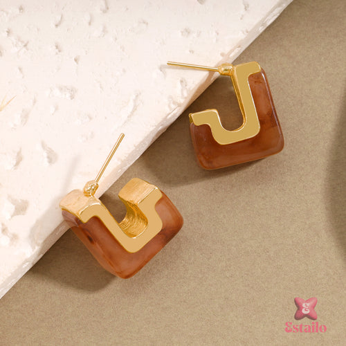 Maillard Square Drops Earring